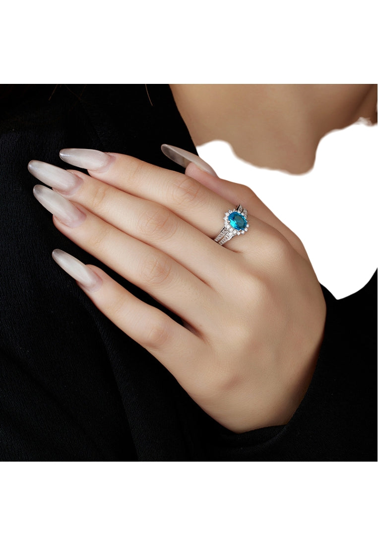 Daisy TwoTone Silver Ring