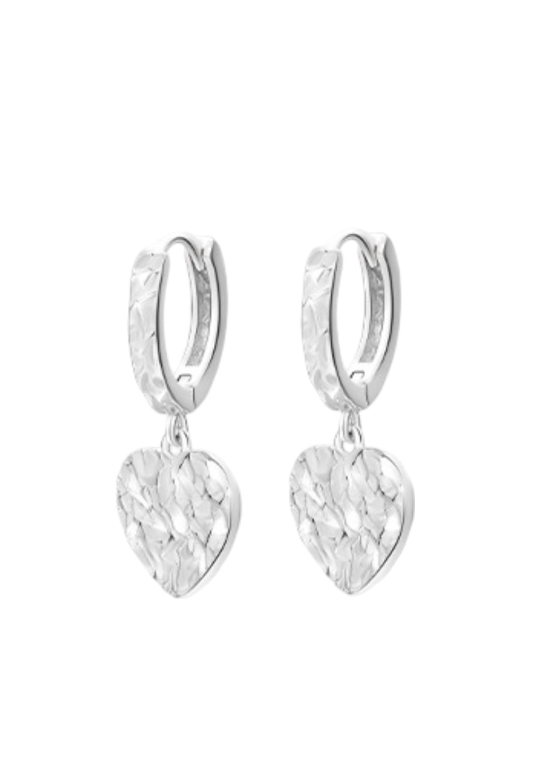 Minimalist CShape Silver Earrings