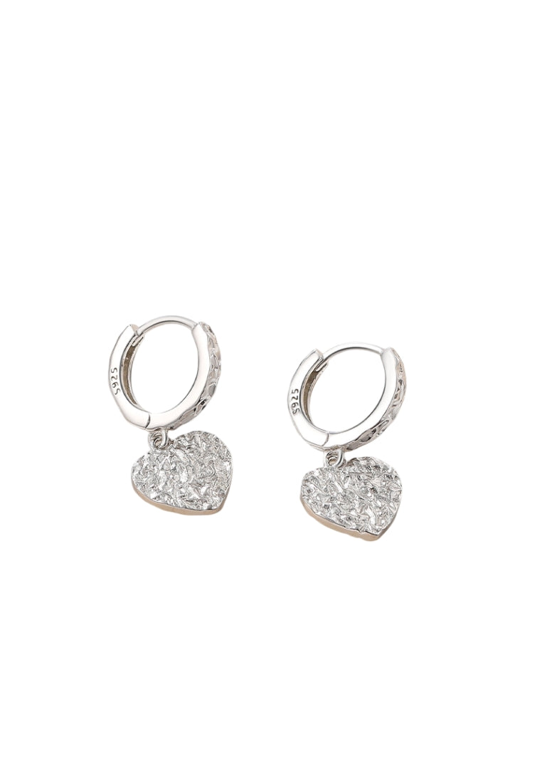 Minimalist CShape Silver Earrings