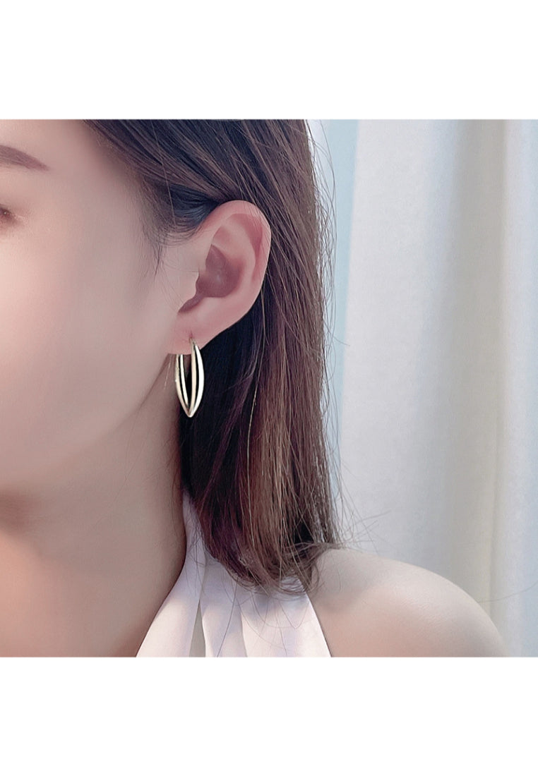 Textured Silver Ear Rings