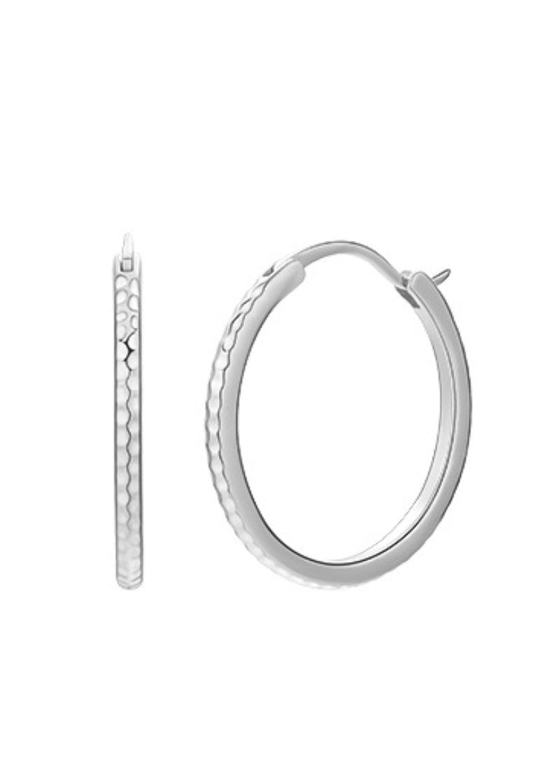 Square Minimalist Silver Earrings