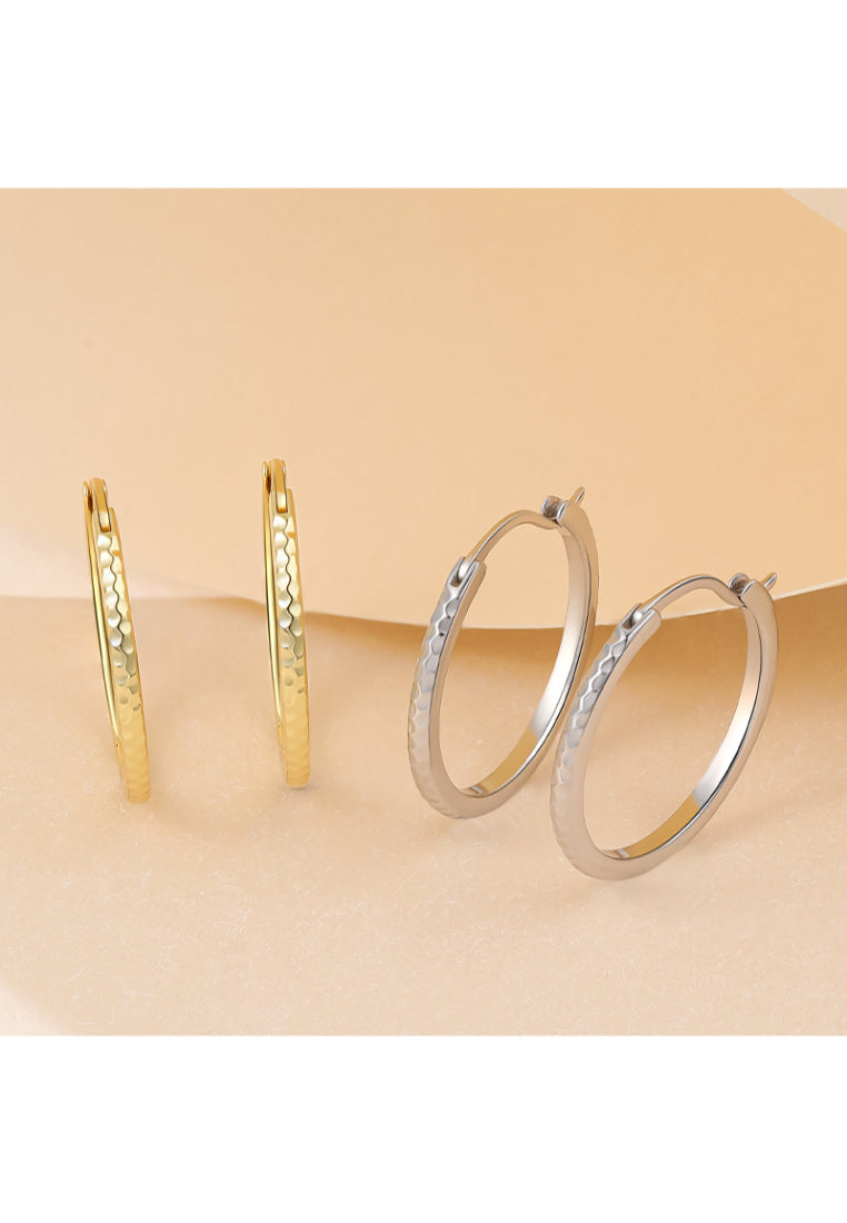 Square Minimalist Silver Earrings