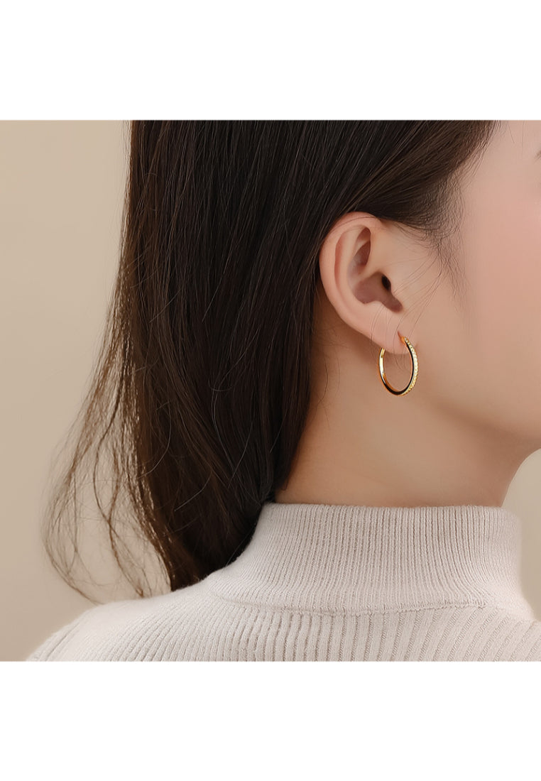 Square Minimalist Silver Earrings