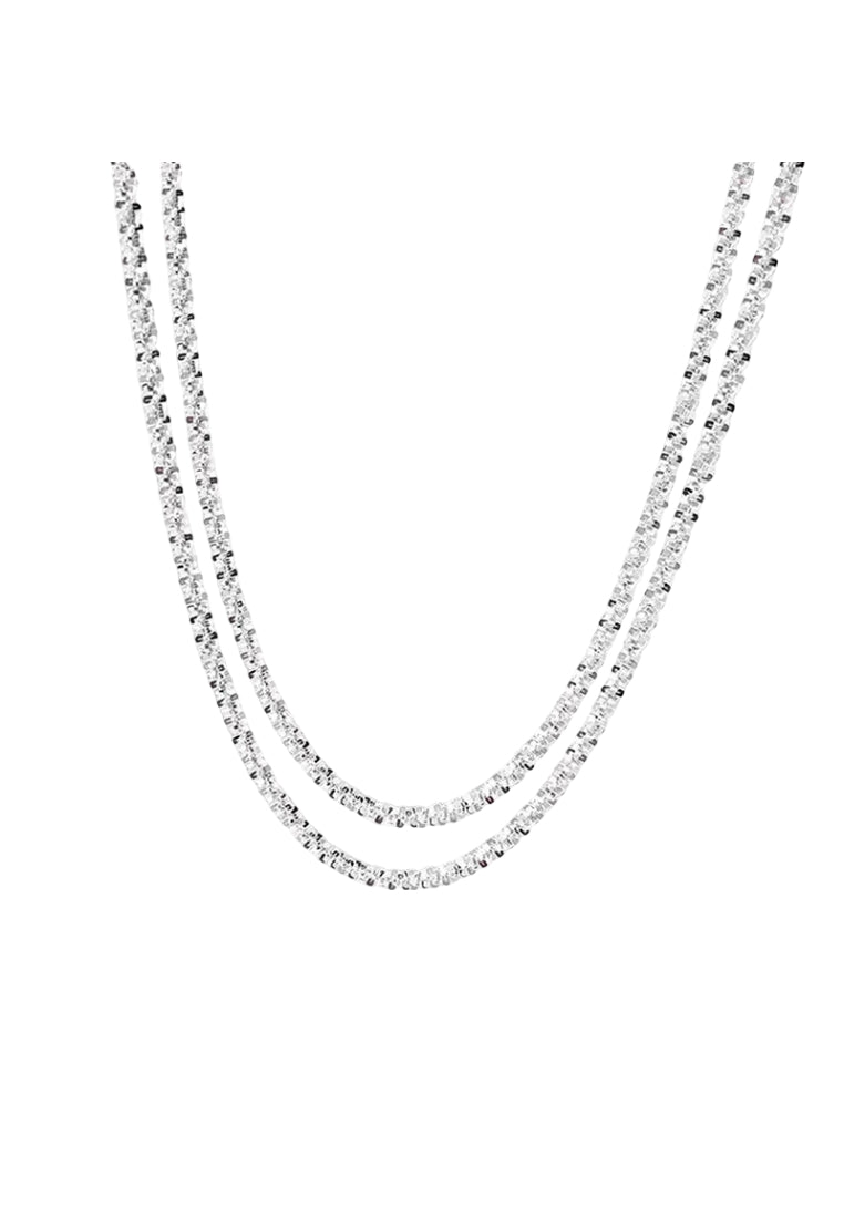 Shimmering S925 Silver Necklace