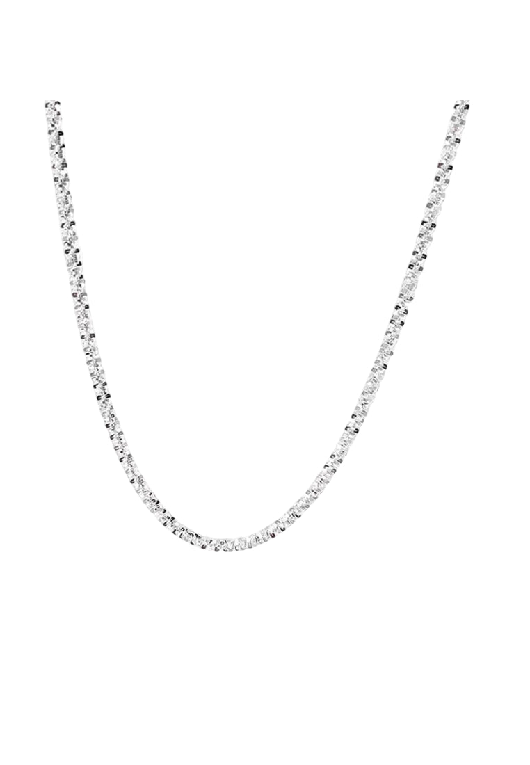 Shimmering S925 Silver Necklace