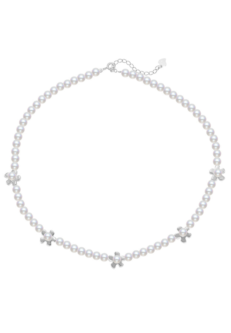 S925 Silver French Shell Pearl Necklace