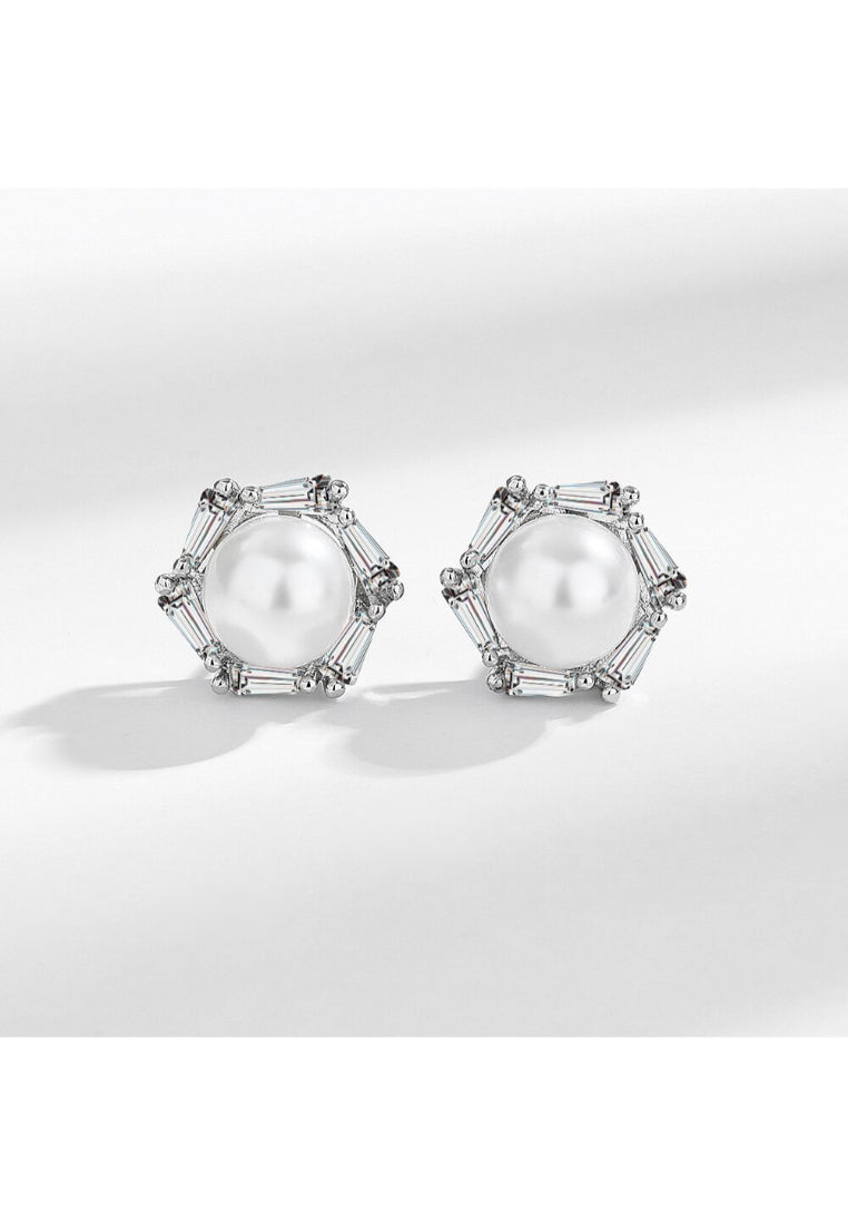 Bead Sterling Silver Earrings