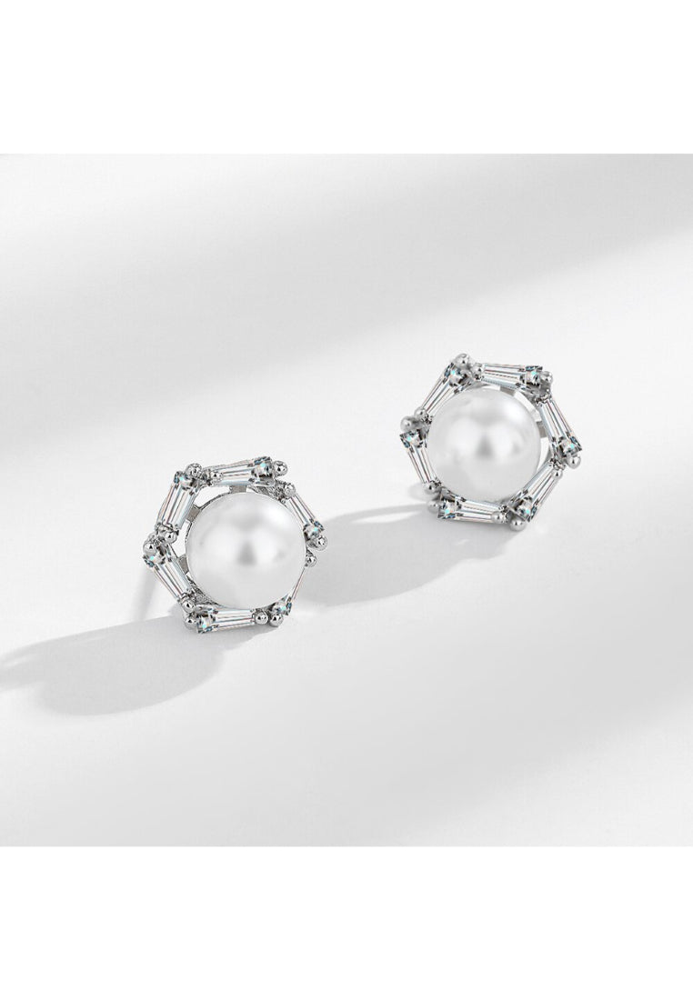 Bead Sterling Silver Earrings