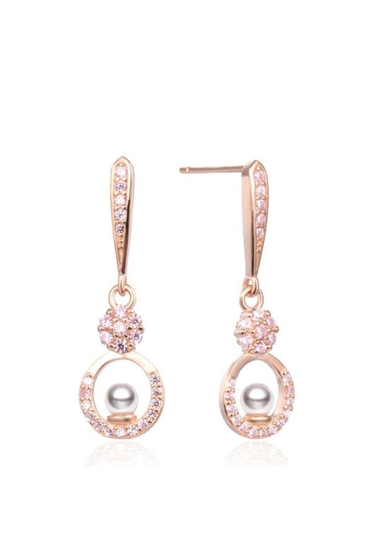 Sterling Silver Diamond Earrings