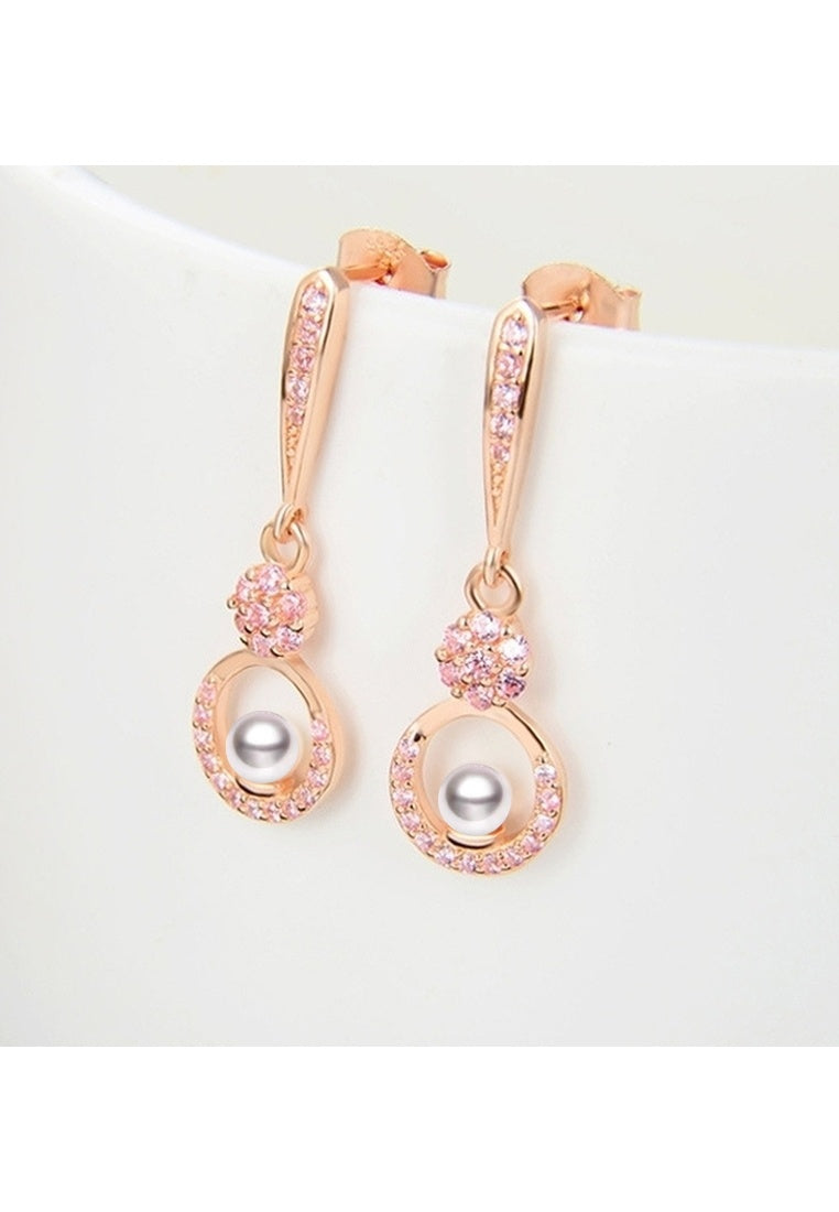 Sterling Silver Diamond Earrings