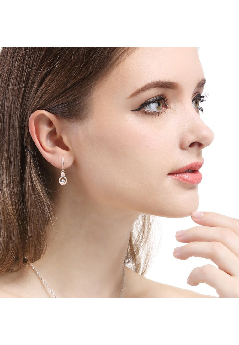 Sterling Silver Diamond Earrings