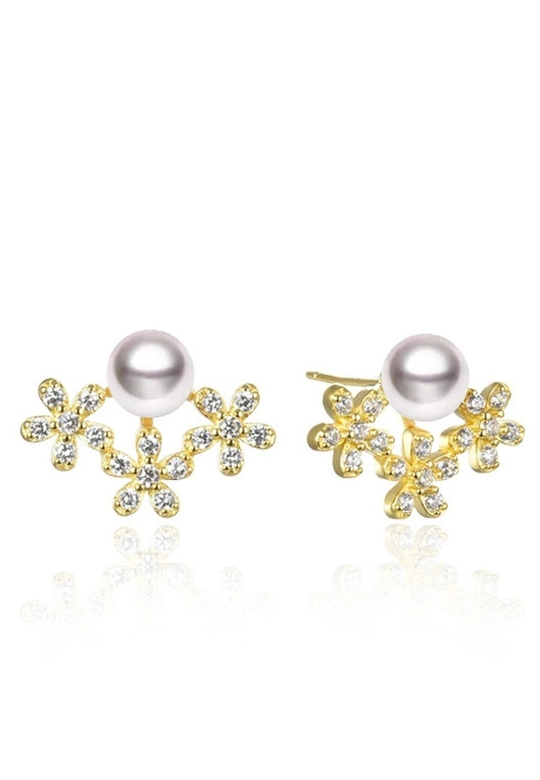 Sterling Silver 6-7mm Freshwater Pearl Stud Earrings