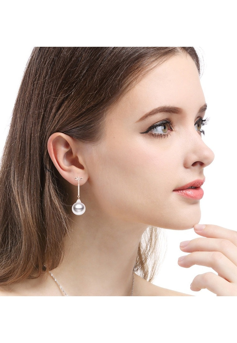 Sterling Silver Diamond Dragonfly Rose Gold Stud Earrings