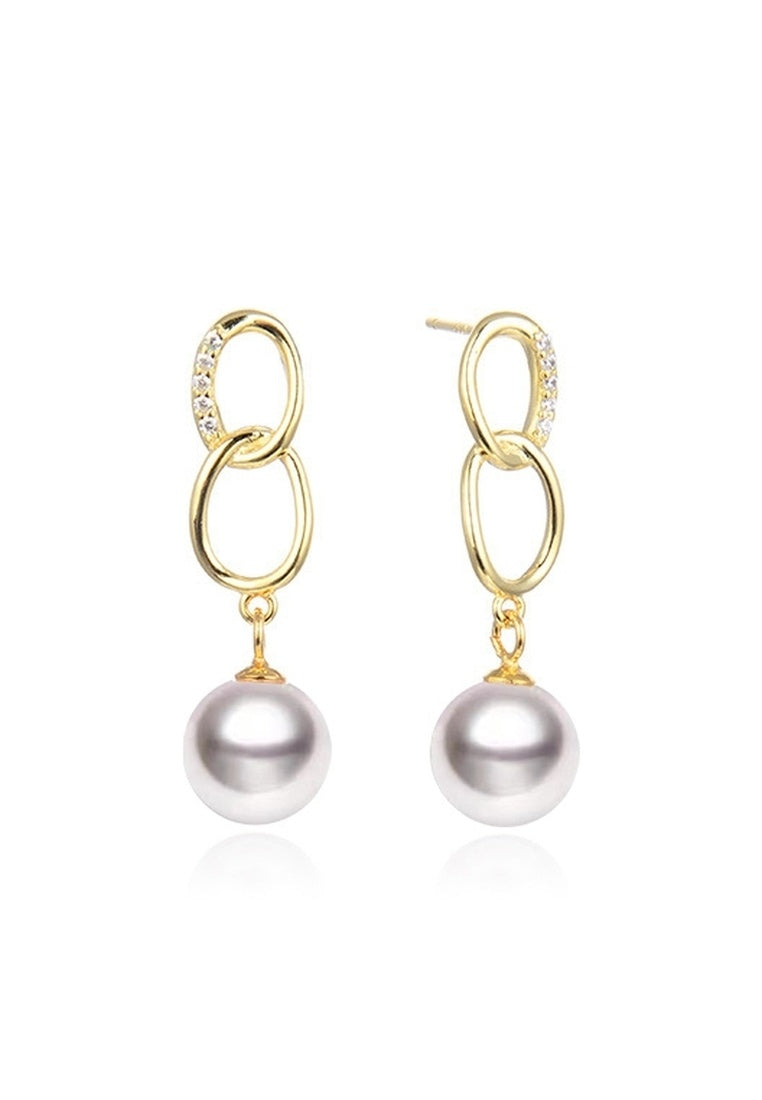 Sterling Silver Cutout Earrings