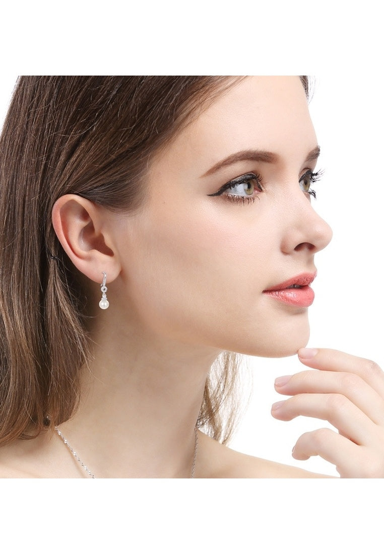 Sterling Silver Bead Drop Earrings