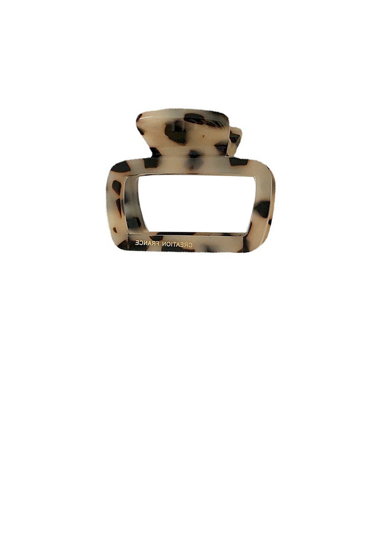 Stylish Hollow White Square Geometric Hair Claw