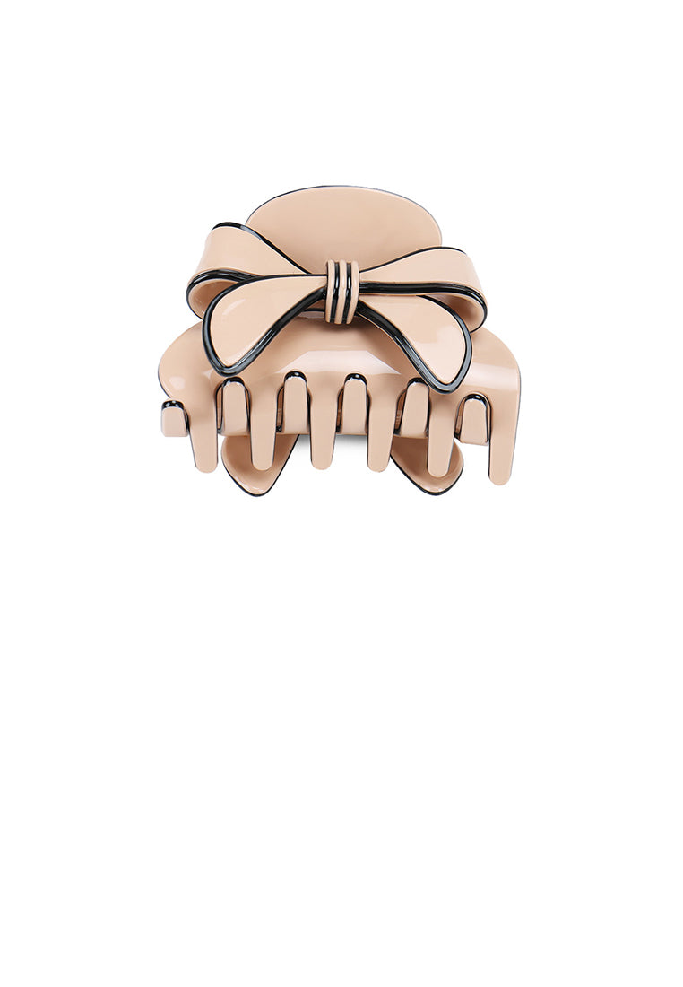 Fashion Cute Ribbon Pink Hair Claw - Elegant Hairpiece - Vibrant Color