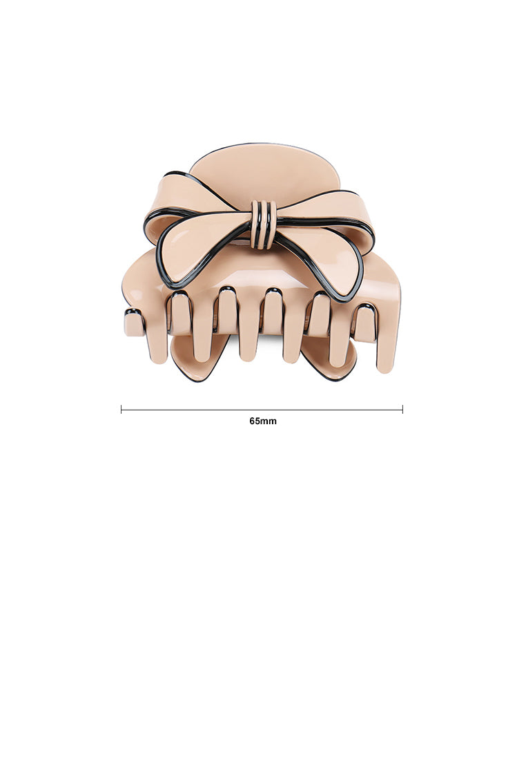 Fashion Cute Ribbon Pink Hair Claw - Elegant Hairpiece - Vibrant Color