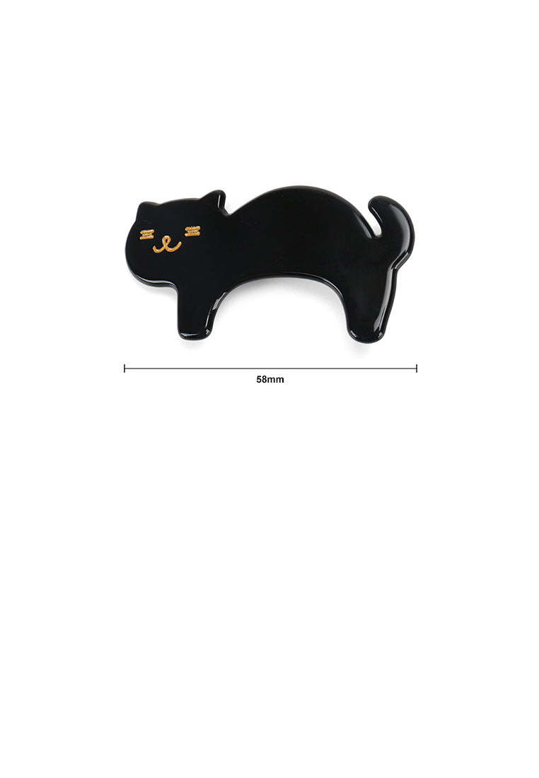 Simple And Cute Black Cat Hair Clip