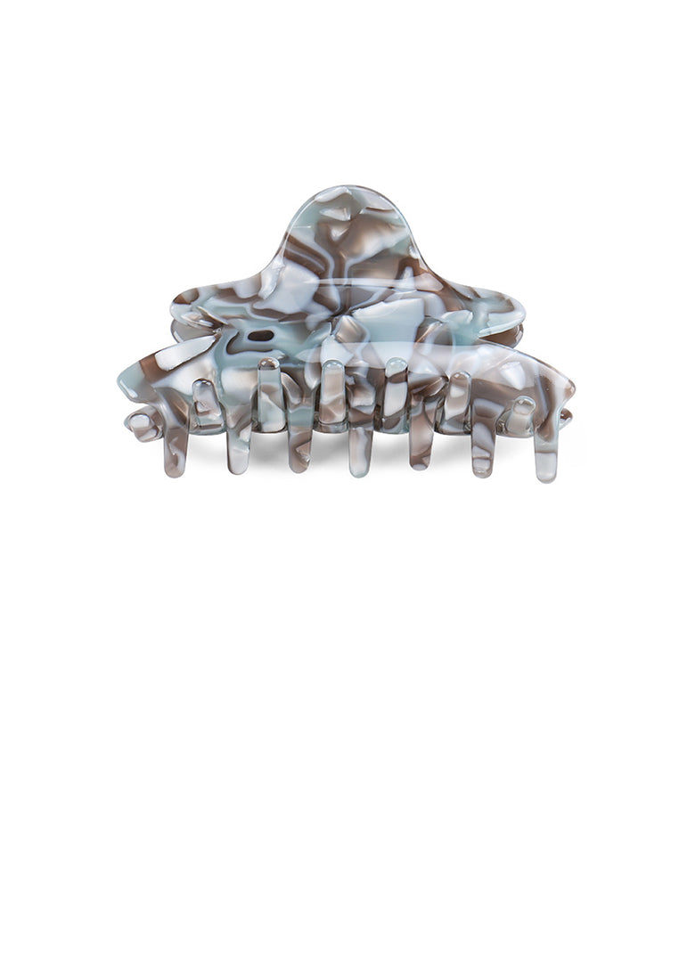 Fashion And Elegant Gray Pattern Hair Claw - Elegant Hairpiece