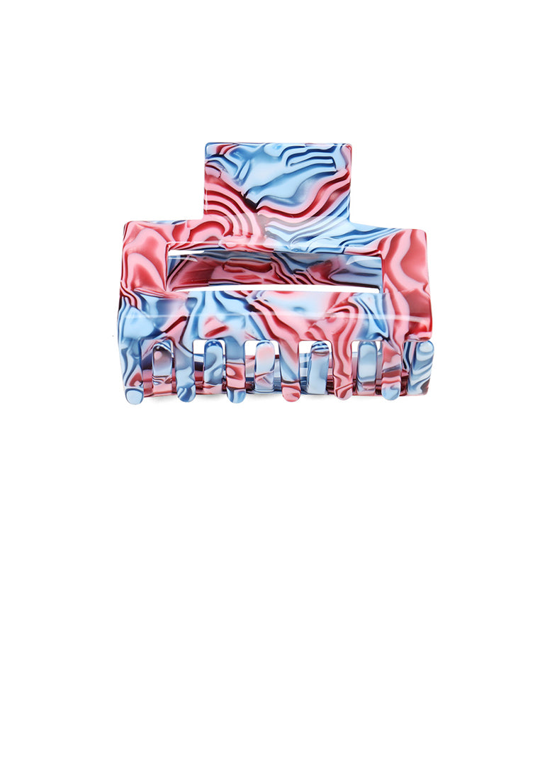 Fashion Simple Blue Pattern Geometric Hair Claw - Elegant Hairpiece