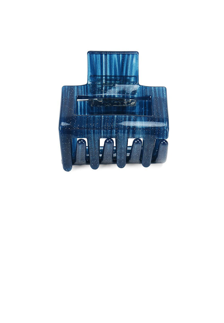 Simple And Fashion Blue Geometric Small Hair Claw - Elegant Hairpiece