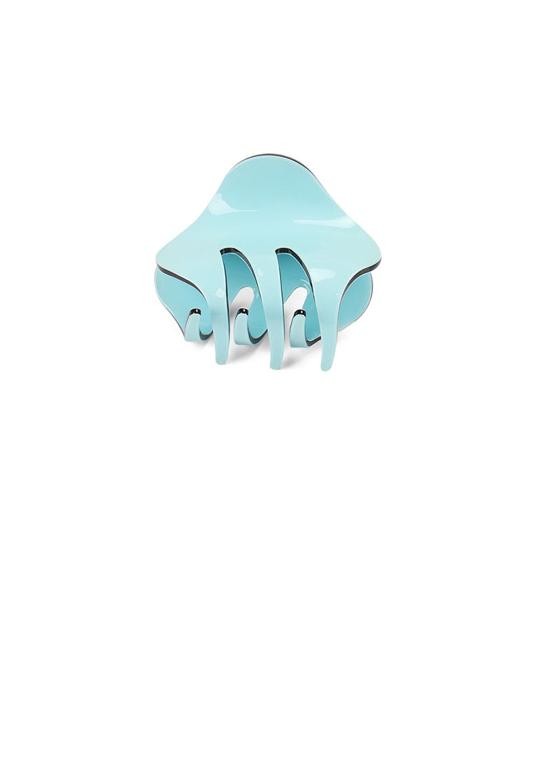 Simple And Cute Light Blue Geometric Small Hair Claw - Elegant Hairpiece