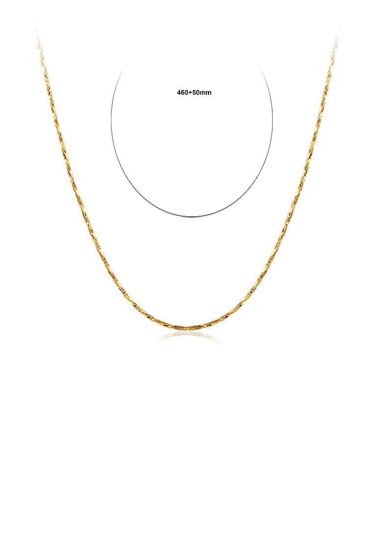 Fashion Simple Plated Gold Snake Necklace