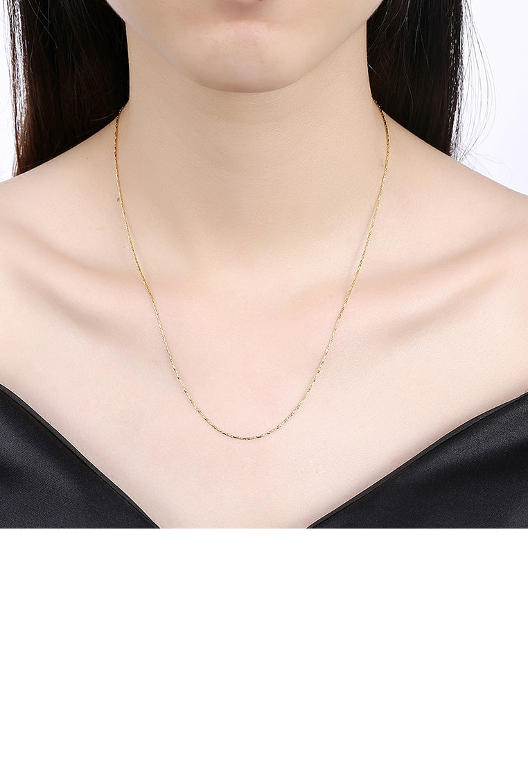 Fashion Simple Plated Gold Snake Necklace