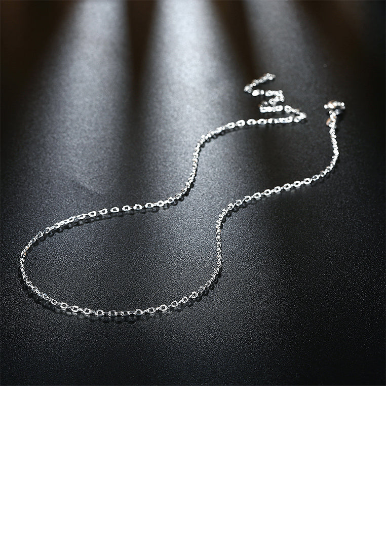 Fashion Simple 2MM Square Necklace 40cm