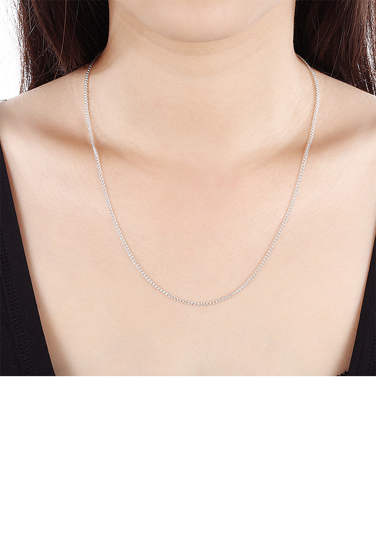 Fashion Simple 2MM Sideways Necklace 40cm