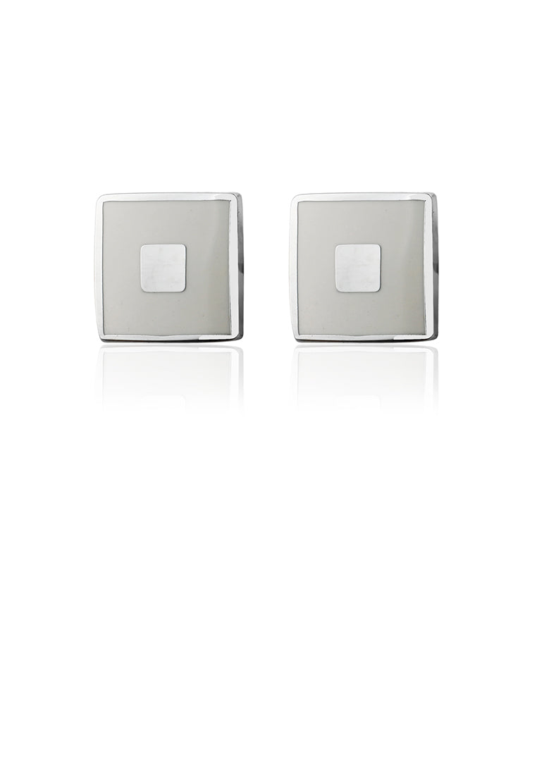 Simple and Fashion Geometric Square Cufflinks