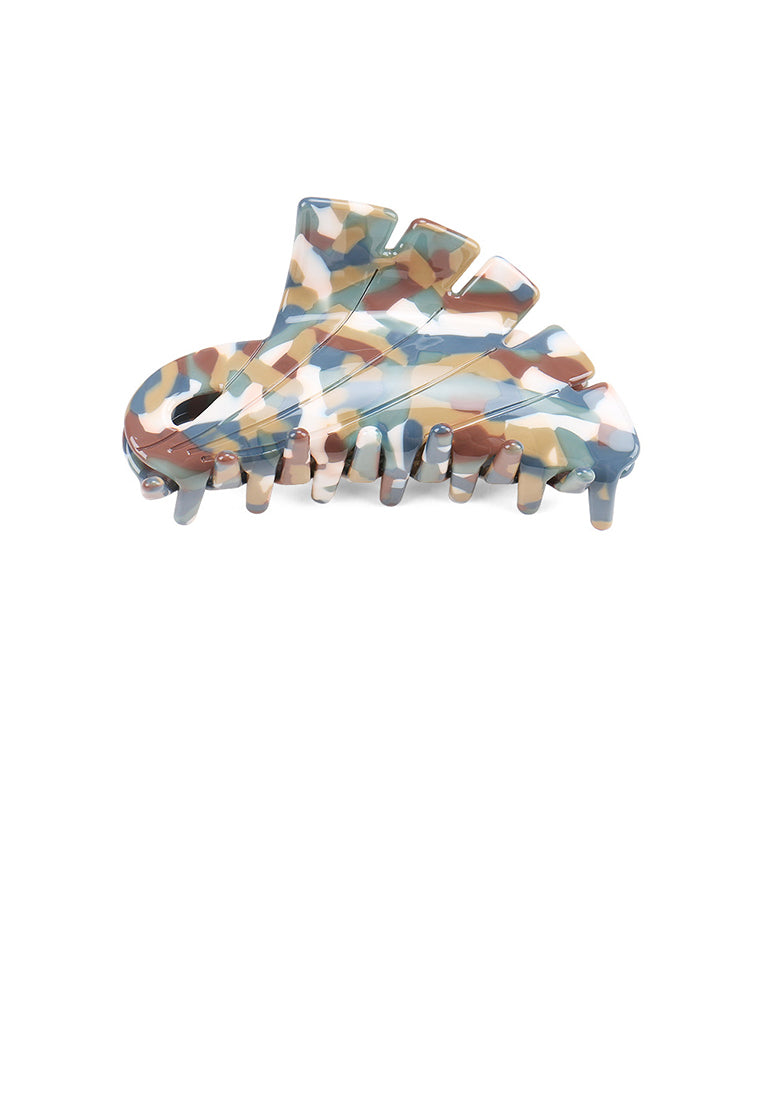 Fashion High-End Camouflage Pattern Geometric Large Hair Claw - Elegant Hairpiece