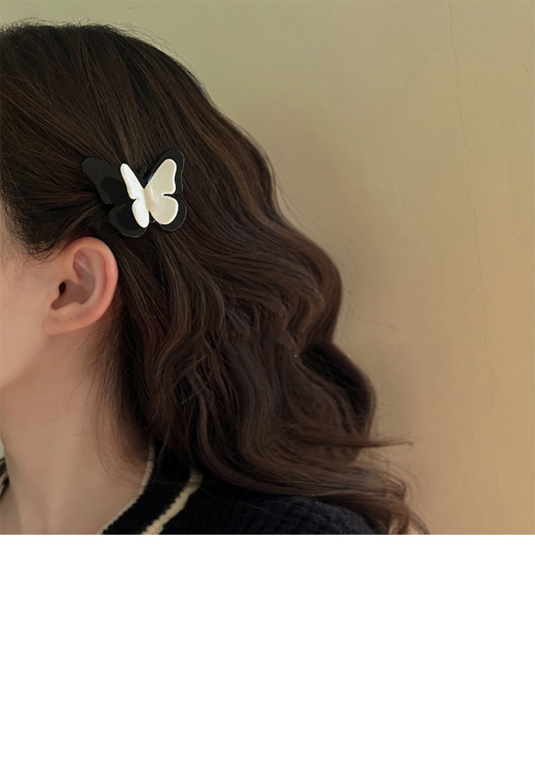 Simple And Cute Two-Color Butterfly Hair Clip