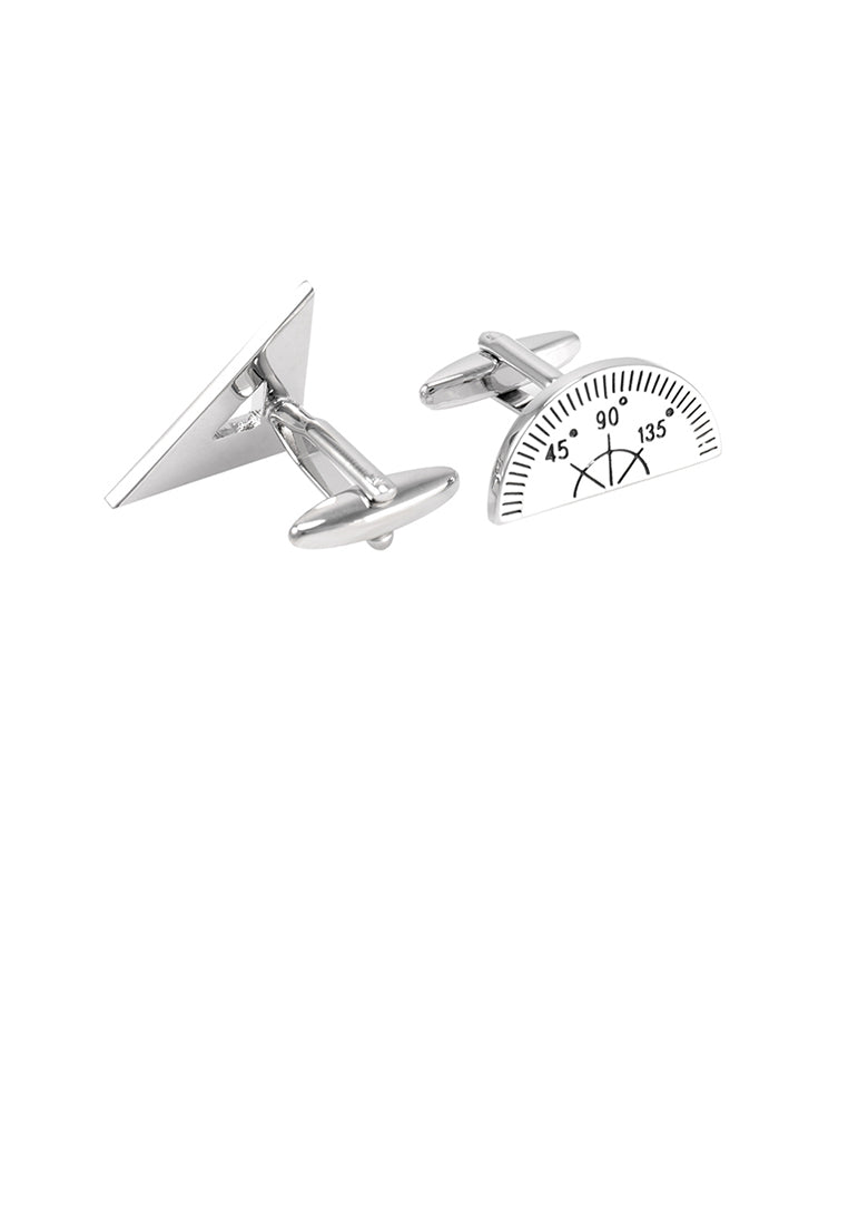 Fashion Personality Angle Ruler Triangle Ruler Shape Cufflinks