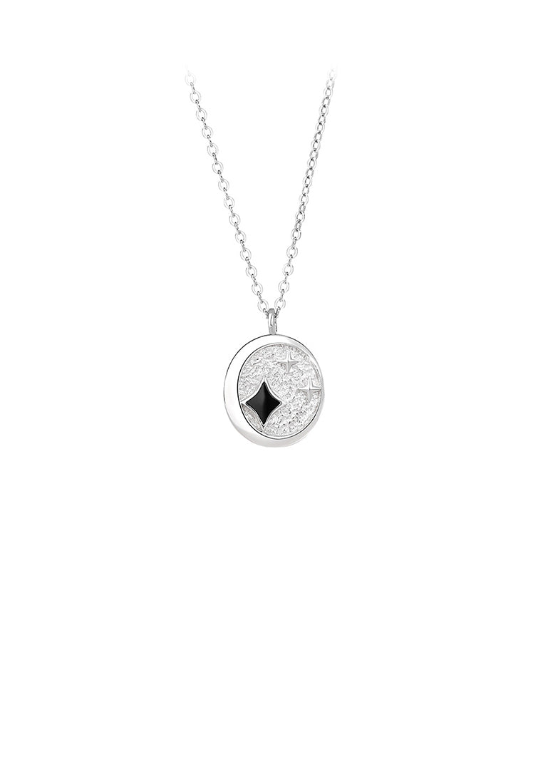 925 Sterling Silver Fashion Simple Star Geometric Pendant with Necklace