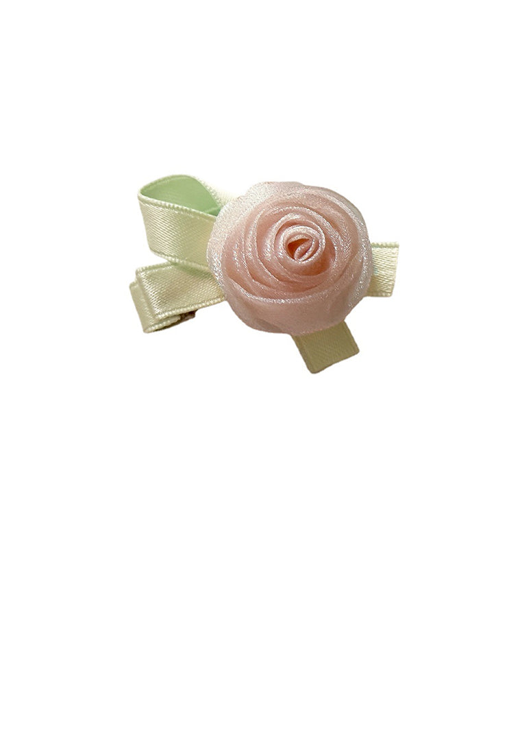 Fashion Sweet Pink Rose Hair Clip - Vibrant Color