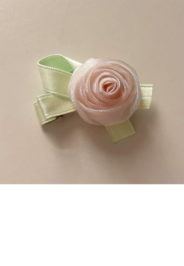 Fashion Sweet Pink Rose Hair Clip - Vibrant Color