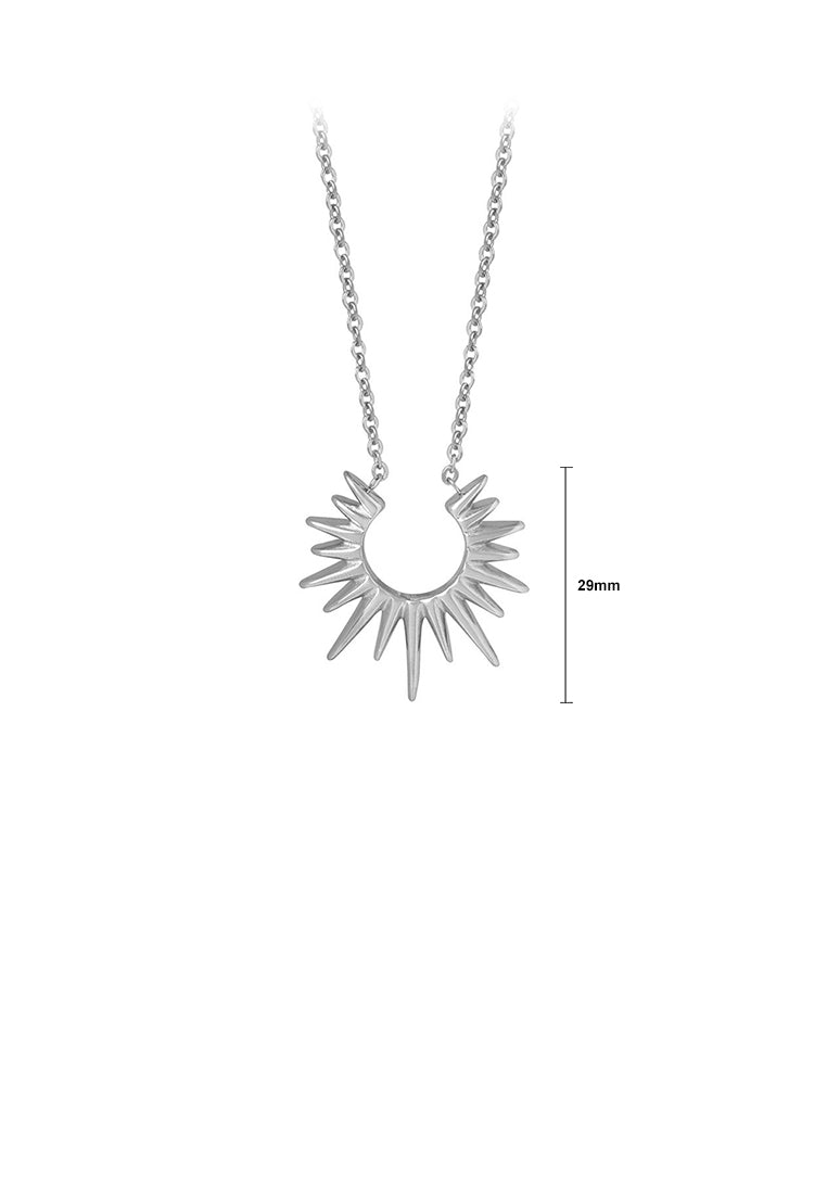 Fashion and Personalized 316L Stainless Steel Sun Pendant with Necklace