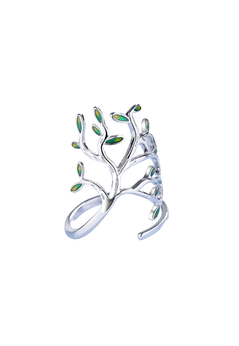 Fashion Personality Tree Adjustable Split Ring