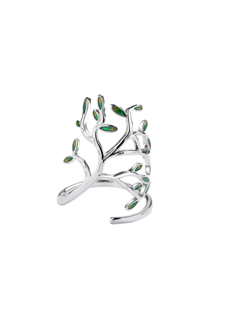 Fashion Personality Tree Adjustable Split Ring
