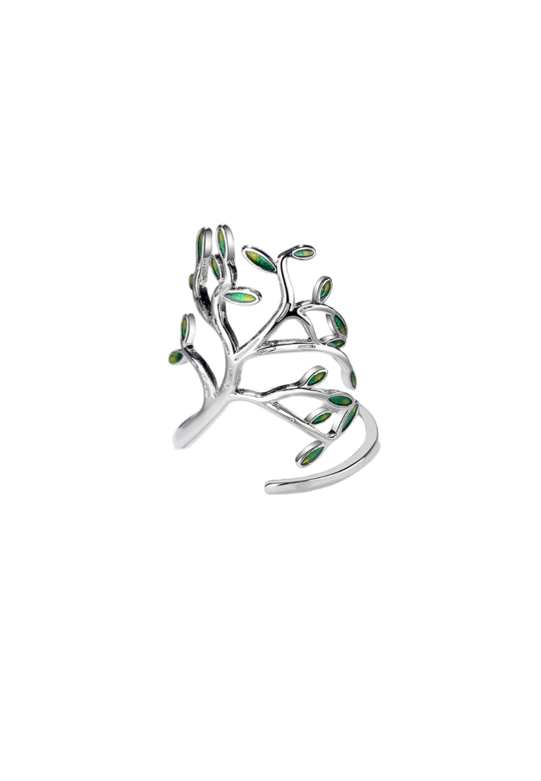 Fashion Personality Tree Adjustable Split Ring