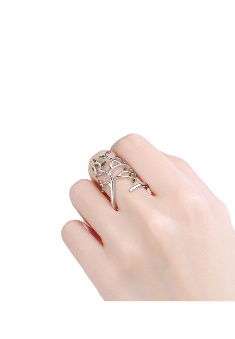 Fashion Personality Tree Adjustable Split Ring