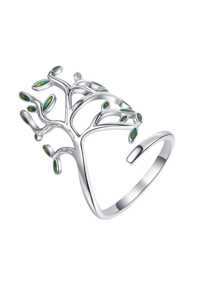 Fashion Personality Tree Adjustable Split Ring