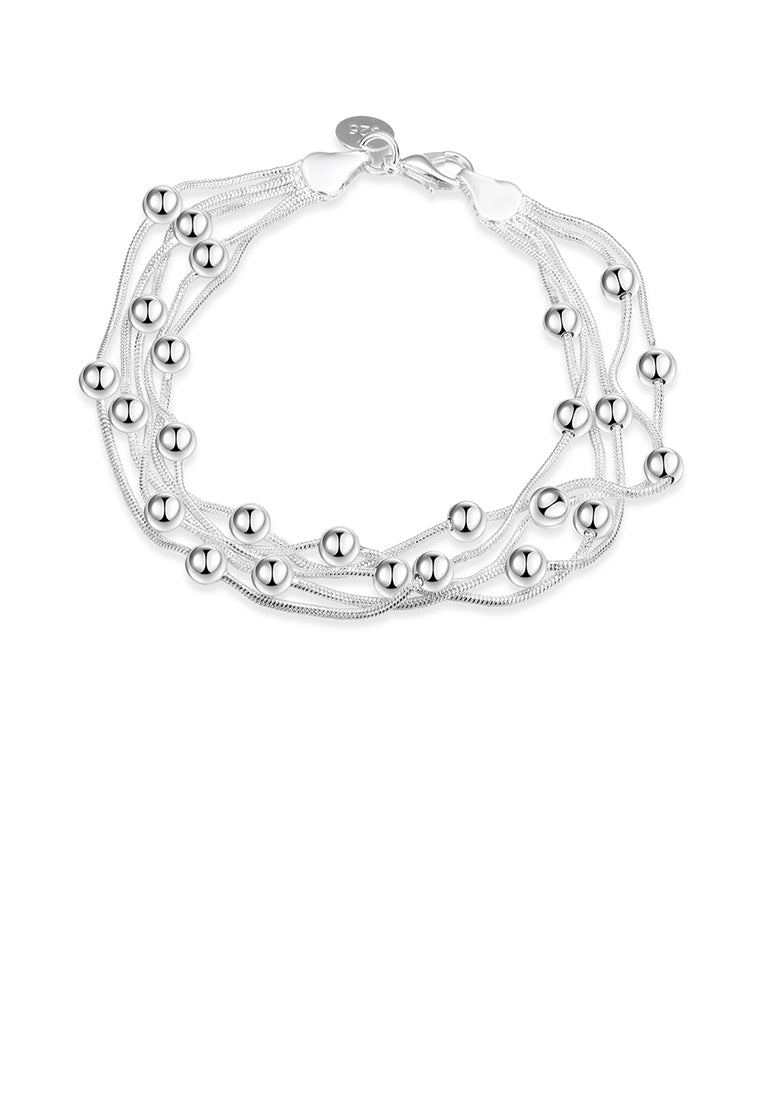 Simple Multilayer Ball Bead Bracelet