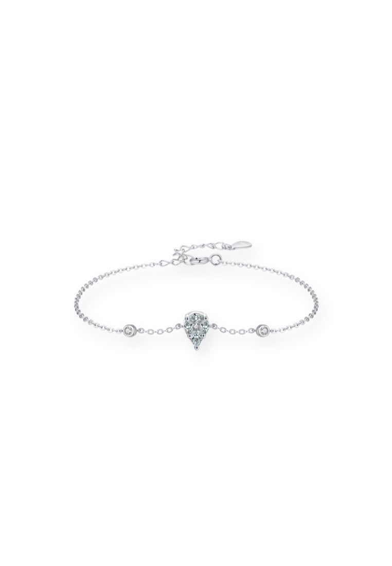 925 Sterling Silver Simple Elegant Fashion Cubic Zircon Bracelet