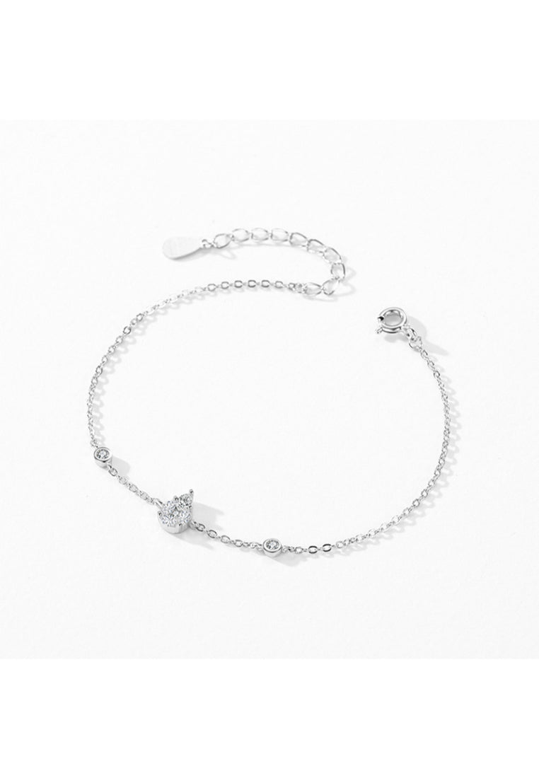 925 Sterling Silver Simple Elegant Fashion Cubic Zircon Bracelet