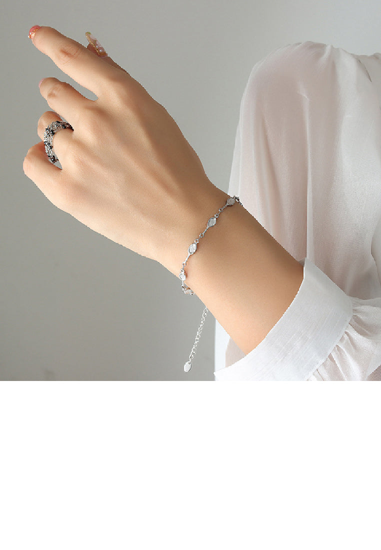 Fashion Simple 316L Stainless Steel Geometric Oval Chain Bracelet