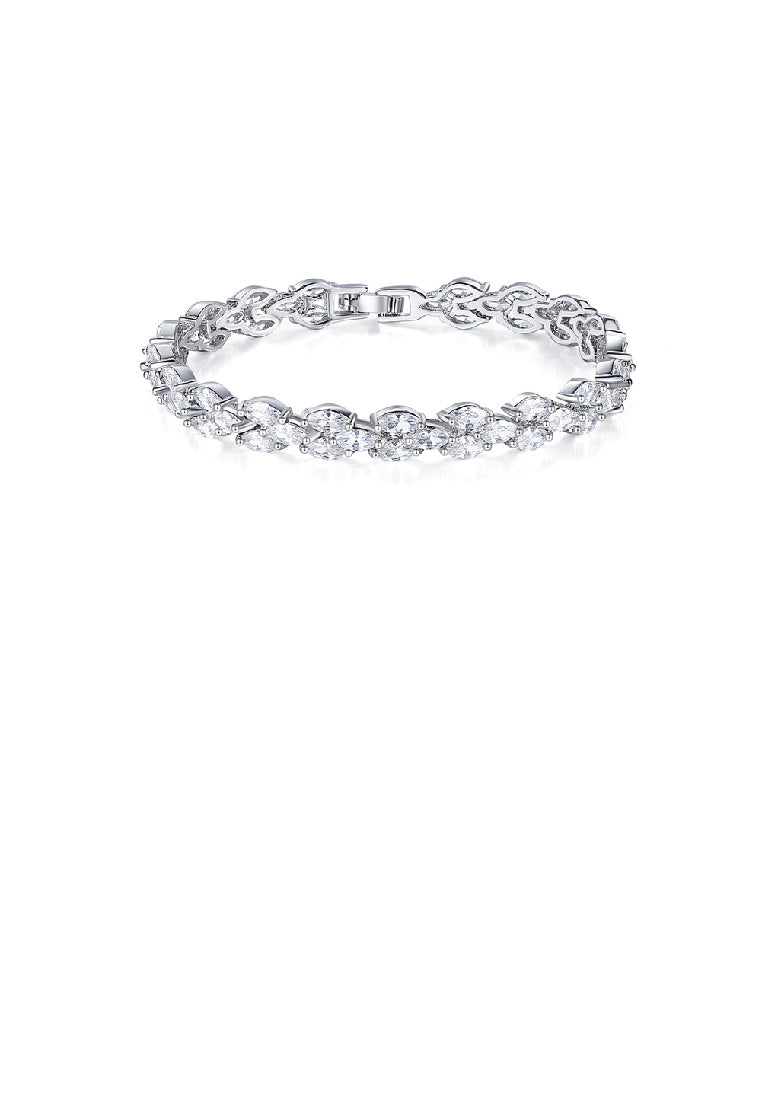 Fashion Brilliant Geometric Cubic Zirconia Bracelet - Luxurious Look