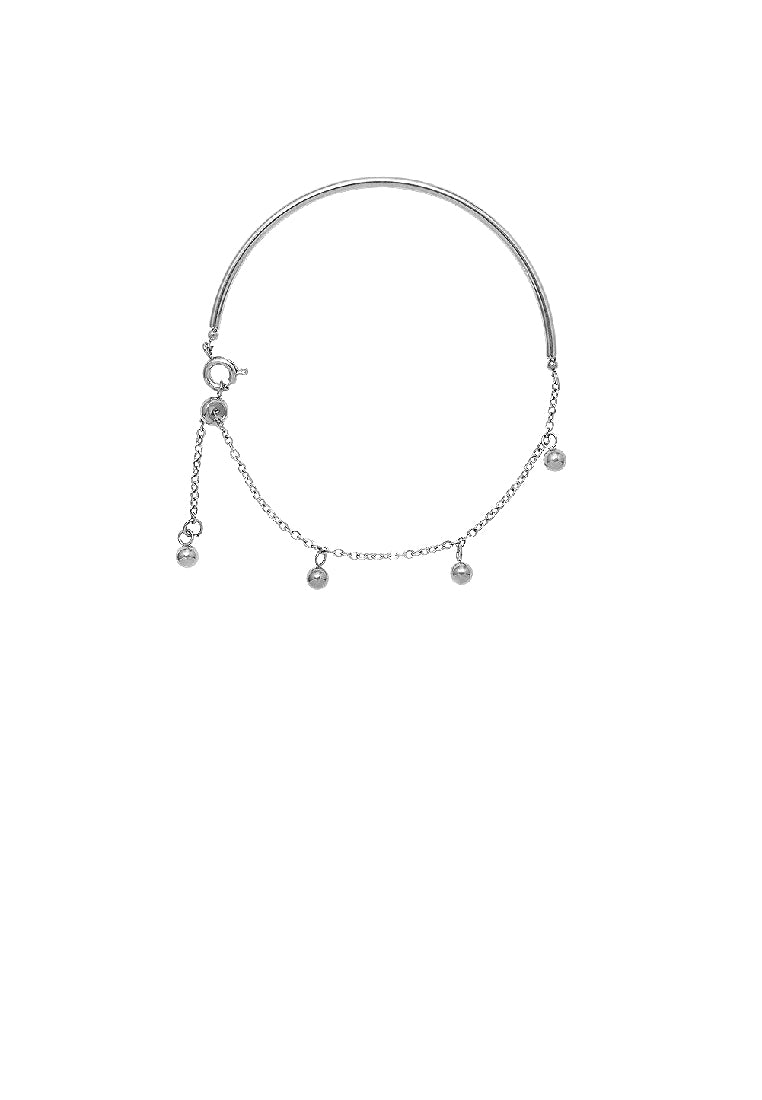 Simple Fashion 316L Stainless Steel Geometric Round Chain Bracelet